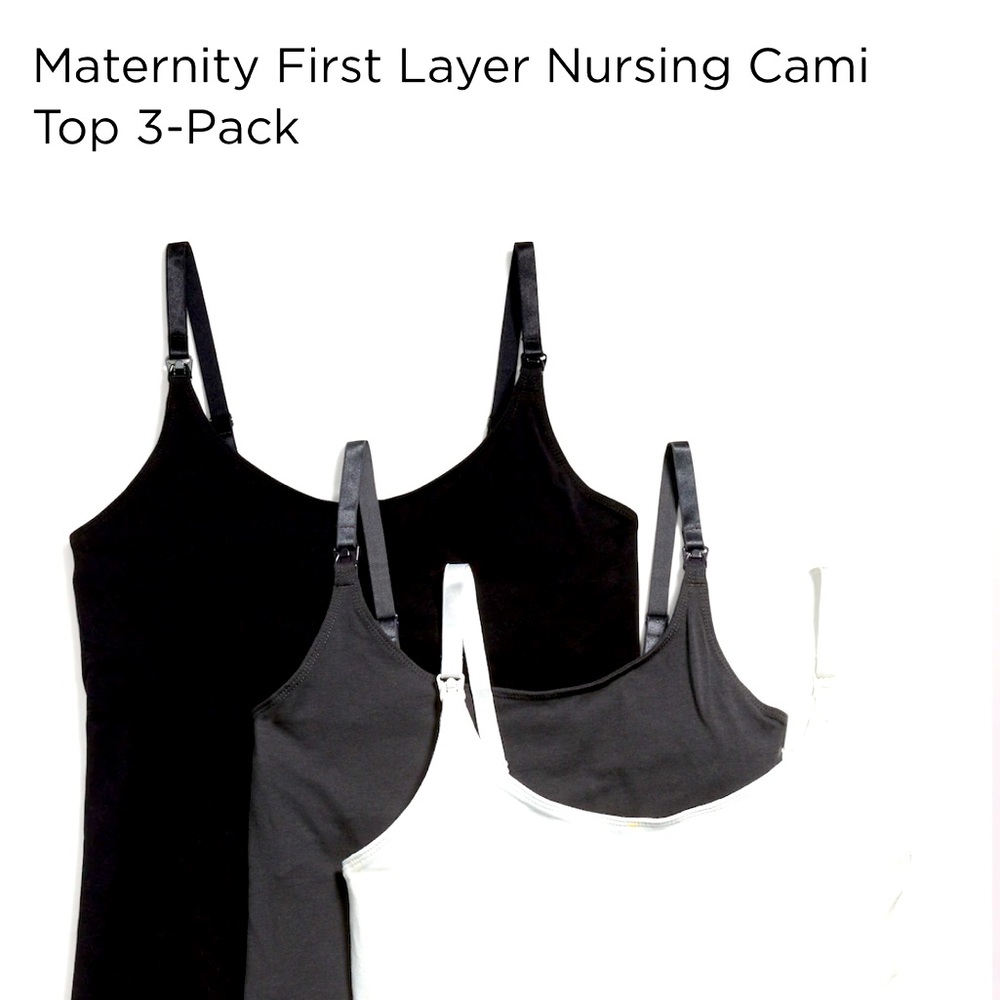Three pack maternity tank tops